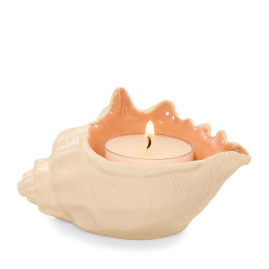 Seashell Tea  Light Candle Holder