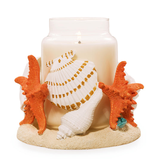 Seashell  Jar Candle Holder