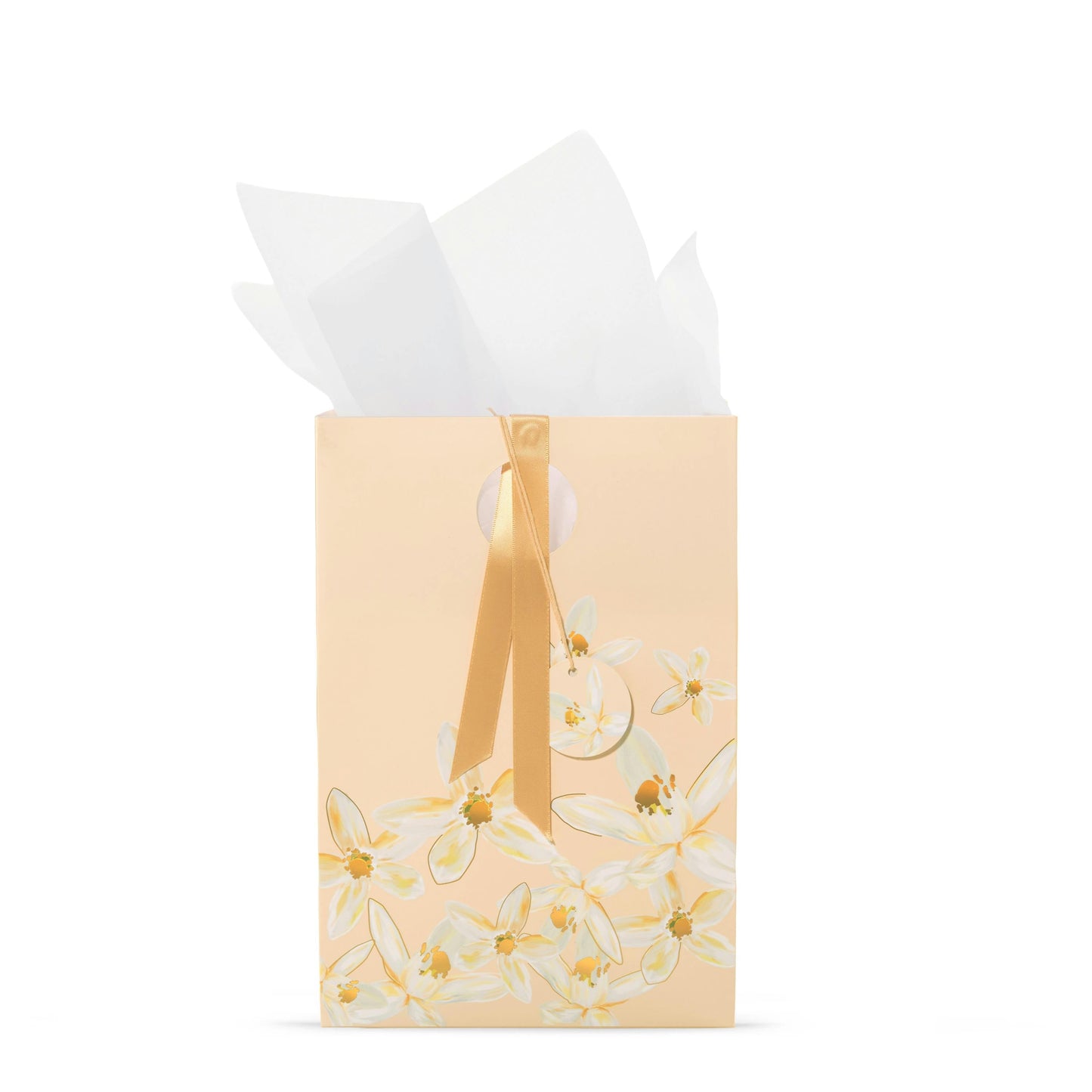 Peach Jasmine Floral Gift  Bag
