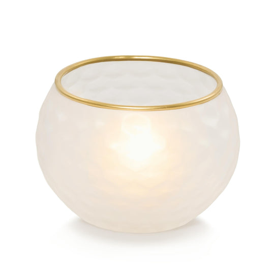 Frosted Honeycomb  Tea Light Candle Holder